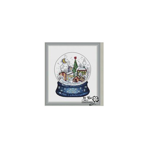 Landscape in the crystal ball-winter Needlework,For Embroidery,DIY 14CT Unprinted Arts Cross stitch kits Set Cross-Stitching