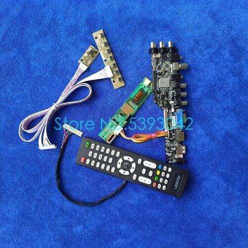 Fit LP154WX4 (TL)(C5)/(TL)(C6)/(TL)(C8)/(TL)(C9) AV USB DVB-C digital 3663 30-Pin LVDS 1CCFL 1280*800 controller board kit