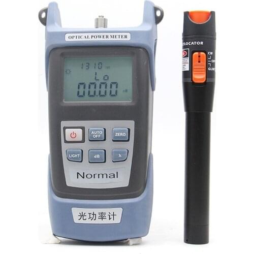 Fiber Optic Tool Kit Self Calibration Optical Power Meter 10MW Visual Fault Locator Testing Pen