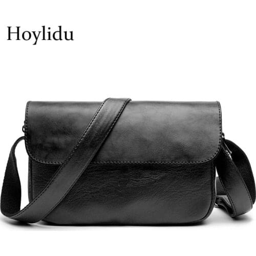 PU Leather Men Shoulder Crossbody Bags Black Casual Envelope Small Luxury Designer Handbag Business Satchel Mens Messenger Bags