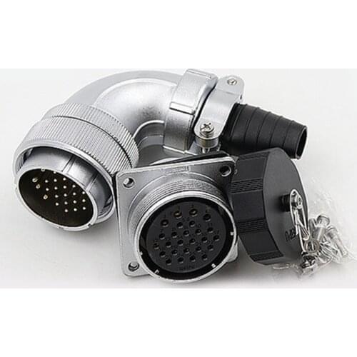WEIPU WS40 TS+Z 5-52 Pin Power Connector M40 Waterproof Industrial Electricity 90 Degree Elbow Male plug Female Panel Socket