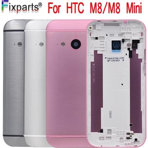 5.0" For HTC One M8 /One mini2 Back Battery Cover Door Rear Glass Housing Case For HTC M8/M8 Mini Battery Cover Replacement Part