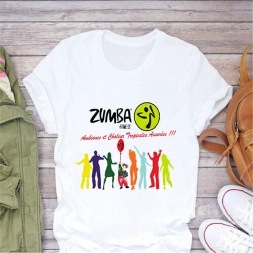 Zumba fitness t shirt women dance lover Christmas T shirt hip hop plus size tshirt summer tops graphic tee women tshirt