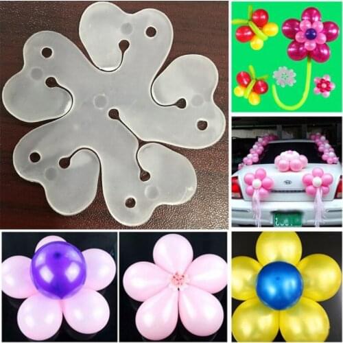10pcs Flower Balloons Decoration Accessories Plum Clip Practical Birthday Wedding Party Plastic Clip Globos Balloon