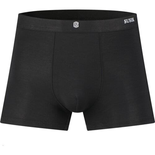 5pcs/lot mens modal underwear men boxer shorts smooth soft comfortable boxers black undershorts U convex