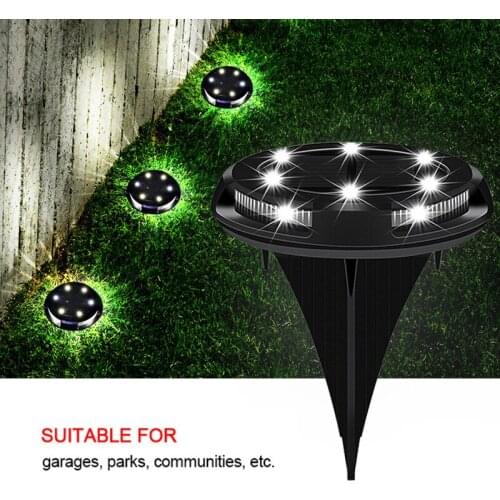 White /color 10 LED Solar Power Buried Waterproof Light Ground 5W Floor Lamp Outdoor Path Way Garden Decking Underground Lamps