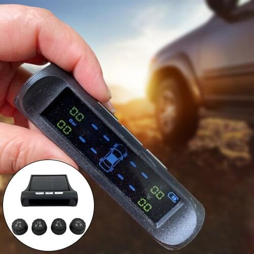 Wireless TPMS LCD Car Tire Pressure Monitoring System + 4 External Sensors