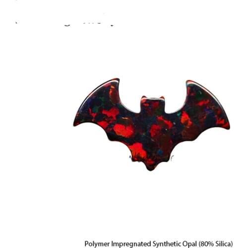 50PCS/Lot Freeshipping Latest Trend Cool Bat Opal Synthetic Fire Opal Lab Created Opal Beads for Bracelet Necklace Jewellery