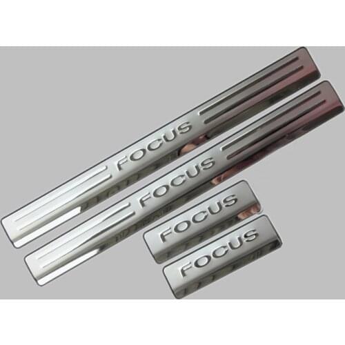For Ford focus 2012-2017 High Quality Stainless Steel 4pcs/set scuff plate door sill Trim Car Accessories Car-styling