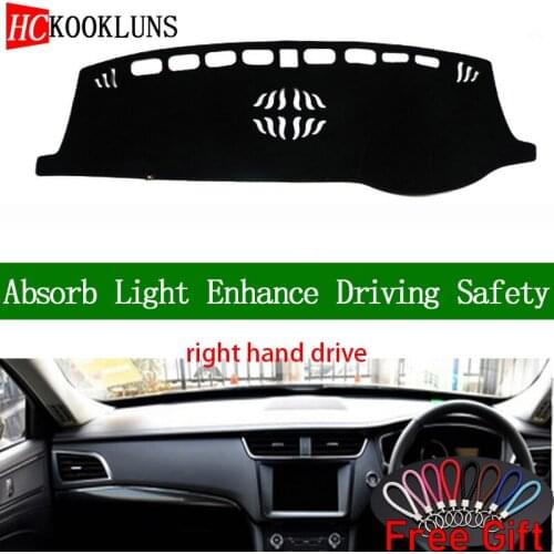 For Ford taurus 2015 2016 2017 2018 2019 Right Hand Drive Dashboard Cover Car Stickers Dash Mat Carpet Interior Accessories