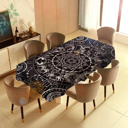 Twelve Constellations Of Celestial Galaxies Barbecue Picnic Home Party Table Cloth