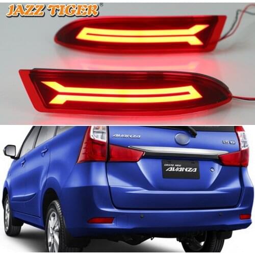 Rear Bumper Lights for Toyota Avanza 2015 2016 2017 Auto Led Stop Signal for Cars Fog Lights Lada Vesta Reflectors Brake Lamp