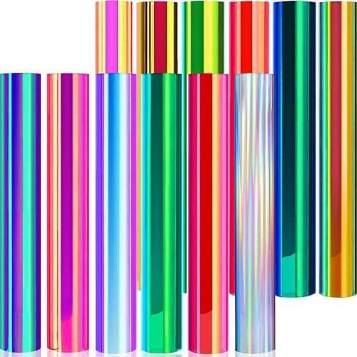 Chameleon Holographic Opal Permanent Vinyl Roll Self-Adhesive Craft Sign Making Waterproof Sticker Cup/Glass Decal Xmas Card