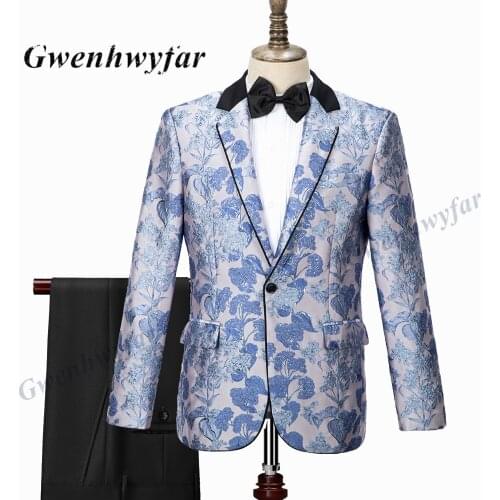 Gwenhwyfar High Quality Groom Wedding Suits 2021 New Black Collar Notch Lapel Design Party Men Fashion Tuxedo (Jacket+Pants)