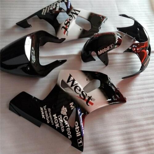 Motorcycle Fairing kit for SUZUKI GSXR600 750 01 02 03 GSXR 600 GSXR750 2001 2002 2003 ABS white black Fairings set