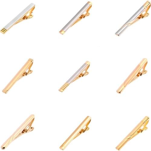 Fashion Metal Men Tie Clip Gentlemen Classy Necktie Tie Bar Clasp Clip Pin Wedding Tie Men Jewelry