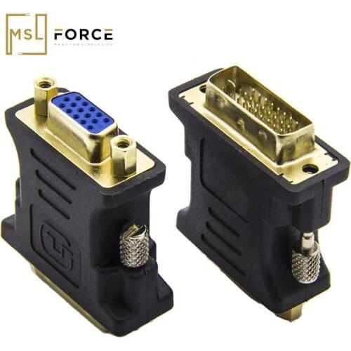 Mslforce 2pack DVI 24+5 to VGA Male to Female Adapter 1080P DVI to VGA for Graphics Card to HDTV, LG HP Dell monitor , projector