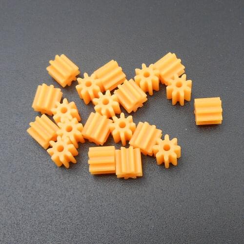 20Pcs X NEW 0.5 Modulus 8T 0.5M 8 Teeth Spur Gear Aperture Bore 1.4MM Orange T=8 4.8MMX5MM 1.4A Tight Distribution 8T1.4A High Quantity Plastic shaft gear Mainshaft Gears *FD471X20
