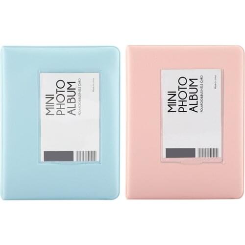 64 Pockets 3 Inch Portable Mini Polaroid Exquisite Photo Album For Fujifilm7s/8/25/50s/90 Instant Case Picture Gift Holder
