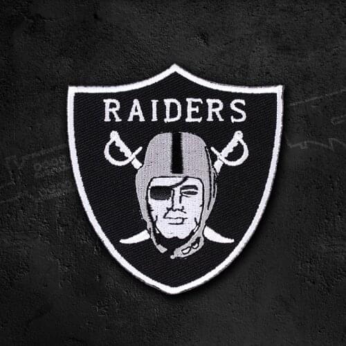 Raiders One-eyed Tactical Military Embroidery Patches For Clothes Backpack Jackets Hat Applique Decoration