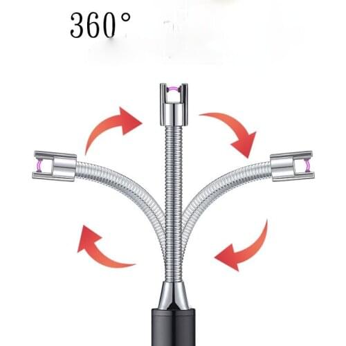 Hose Pulse Arc Igniter USB Charging Igniter 360 Degree Rotation Bending Shape Kitchen Torch Safe and Convenient Gadgets for Men