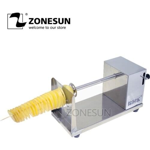 Manual Spiral Potato Tower Crane Hand Shake Potato Rotary Spiral Chips Twister Slicer Cutter Tornado Making Machine H1327