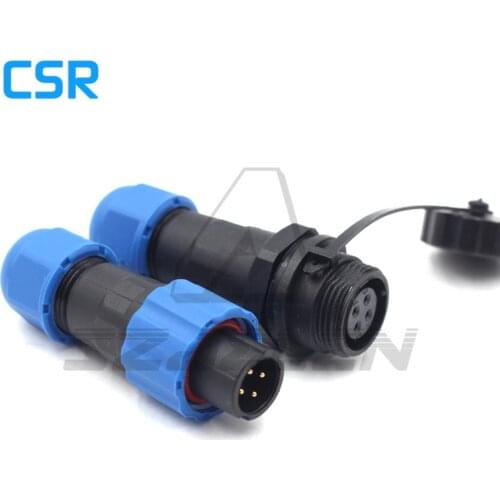 SD1310/P-SD1312/S, 4 pin Waterproof Connector Plug & Socket, IP68. Automotive Docking Cable Connector
