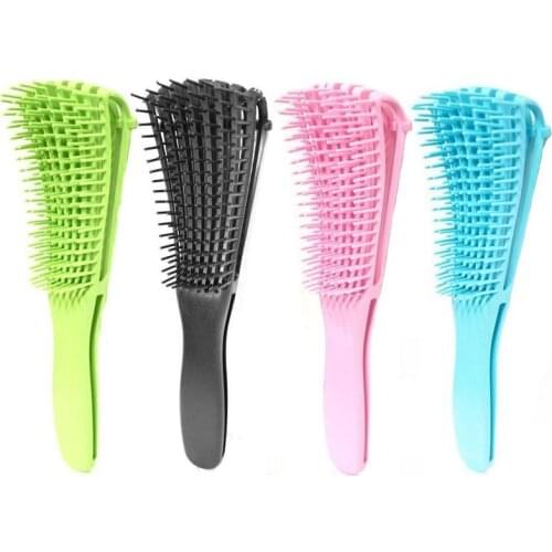 Detangling Brush Hair Detangler Scalp Comb Wet/dry Curly Natural Hair Salon Hairbrush Professional Anti-tie Knot Hair Brush