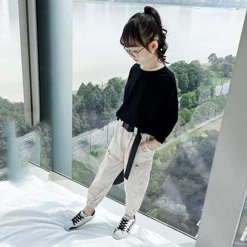 3-12 Cute Girl Clothes New Fashion 2019 Spring Autumn Tops+Pants 2 Pieces/Set Baby Girl Clothing Set Casual Soft Kids Girl Suit