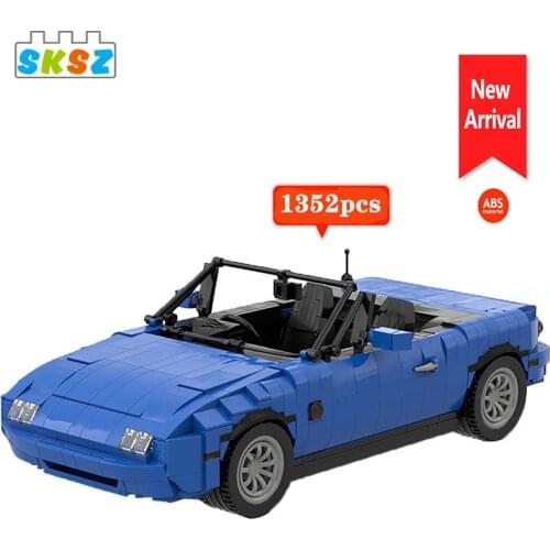 MOC Famous Car MX-5 Roadster Model Diy Building Blocks Bricks high-tech Assembly Vehicle Sports Car Kids Toys Children Gifts