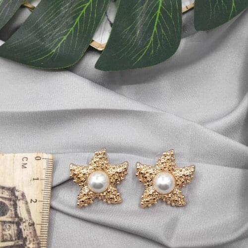Jewelry street photography temperament happy star starfish earrings earrings earrings clip d89