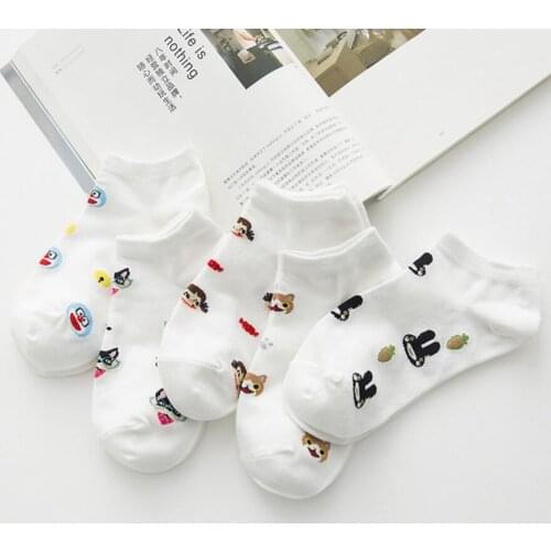 ZDL-103 Summer Cartoon Classic Sock Cotton For Ladies High Quality 10pairs