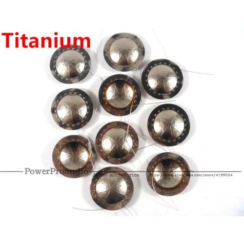 10pcs/Lot High quality 25.4mm 25.5mm (1") Titanium or Silk diaphragm Tweeters voice coil 8ohm