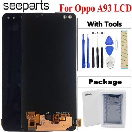 100% Tested For OPPO A93 LCD Display Touch Screen Digitizer Assembly Replacement For Oppo A93 Phone 6.43"