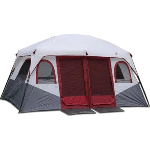 3.2*2.1*1.9m Outdoor 3-5 persons beach camping tent anti/proof /rain UV/waterproof 2rooms family waterproof tent in S size