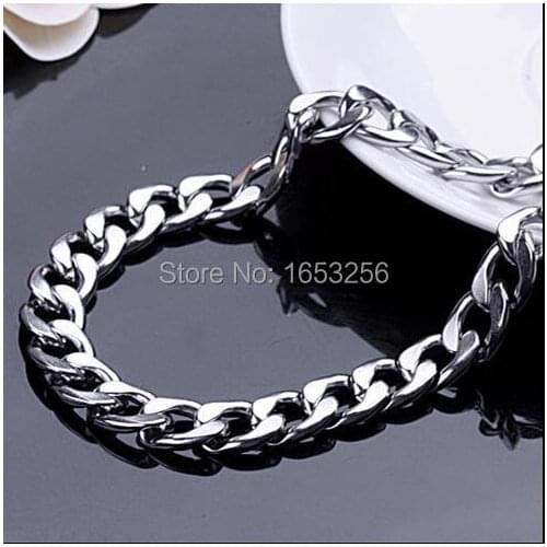 Lot 5pcs Stainless steel High Polished Curb Nk Chain Necklace Mens Jewelry 8mm 24