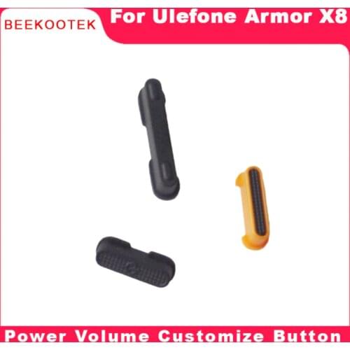 BEEKOOTEK New Original Ulefone Armor X8 power +volume button key module customize button key for Ulefone Armor X8 Smart Phone