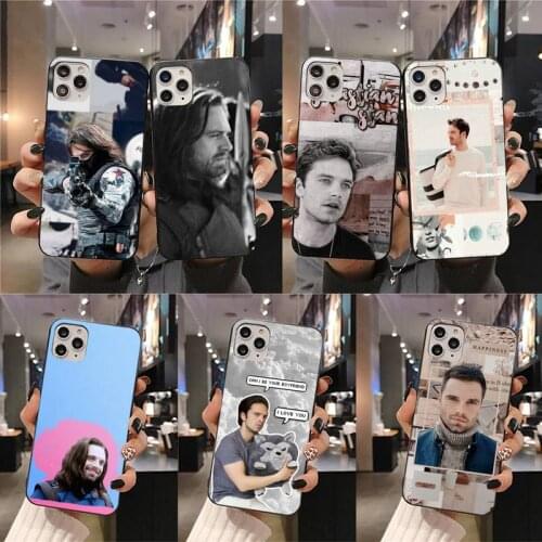 Sebastian Stan Collage Bucky Barnes Phone Case For iphone 12 11 Pro Max Mini XS Max 8 7 6 6S Plus X 5S SE 2020 XR cover
