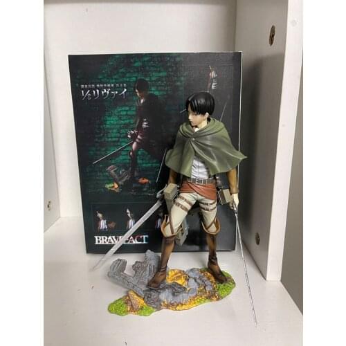 Attack on Titan Levi Action Figure Mikasa Ackerman Eren Jaeger Anime Model Toy Doll Christmas Gift