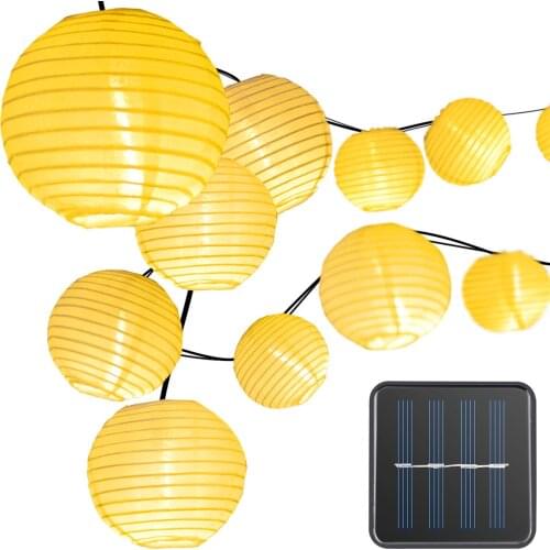String Lights Lantern Solar Lamp Garden Outdoor Decoracion for Festival Garland Courtyard New Year Xmas Party Fairy Light