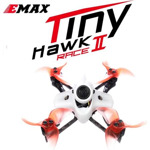 EMAX Tinyhawk II Race 90mm FPV Racing Drone F4 5A 7500KV RunCam Nano2 700TVL 37CH 25/100/200mW VTX 2S - BNF