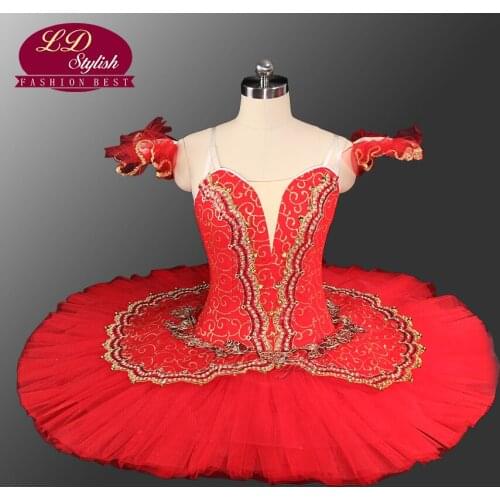 Red Ballet Tutu Stage Costumes Blue Professional Classical For Performance Black Green Ballet Tutu LD0014