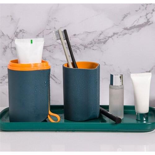 Multi-Purpose Toothbrush Storage Box Travel Mug Bathroom With Lid Cup Couple Mouthwash Than Student Cup Portable Toothbrush
