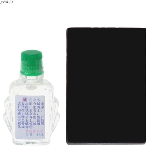 JAVRICK Acid Testing Water Practical Acid Test Kit Platinum Gold Testing Touchstone Jewelry Tool Set