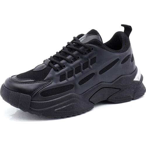 2021 Spring Autumn New Concise Style Mens Vulcanize Shoes Breathable Middle Heel Lace-up Shallow Shoes Fashionable for Sport