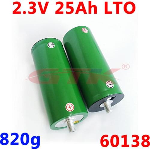 New 2.3v 25Ah LTO battery 2.4v lithium titanium oxide (LTO) battery for Hybrid car automobiles buses railroad cars
