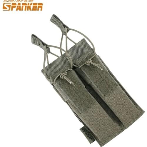 EXCELLENT ELITE SPANKER Outdoor Tactical Convertible KRISS MP7 Double Magazine Pouch Hunting Magazine Bag Military Molle