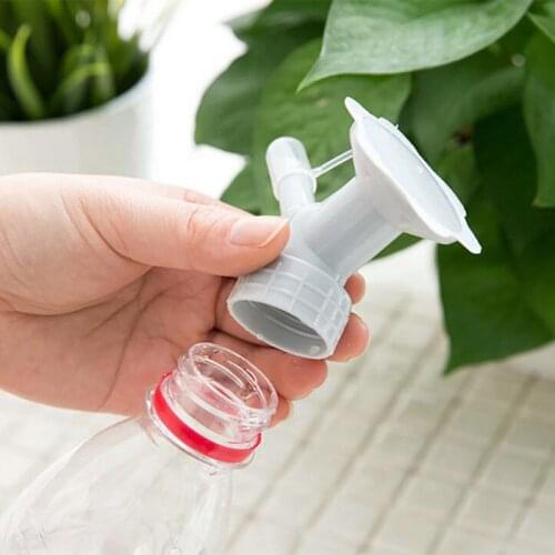 2 In 1 Plastic Sprinkler Nozzle for Flower Waterers Bottle Watering Sprinkler Portable Household Potted Plant Waterer