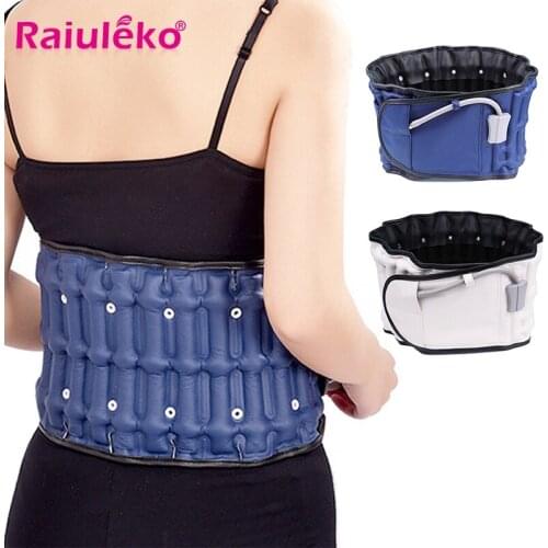 Raiuleko Unisex Back Relief Belt Waist Brace Support Belt Lumbar Traction Backach Waist Brace Pain Release Massager Health Care