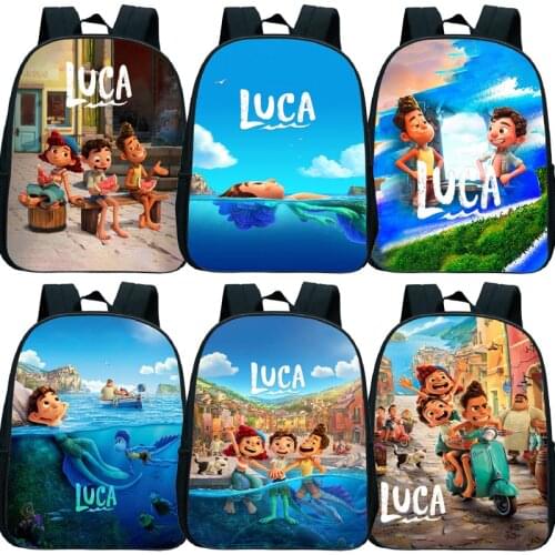 Luca Disney Backpack Baby Girls Boys Cute Anime Mini School Bag Toddler Kids Kindergarten Children Cartoon 3D Print Schoolbag